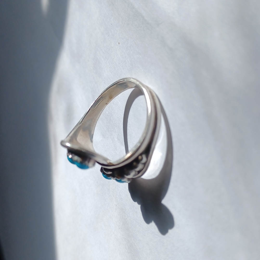 SS TURQUOISE RING - Picture 5 of 8